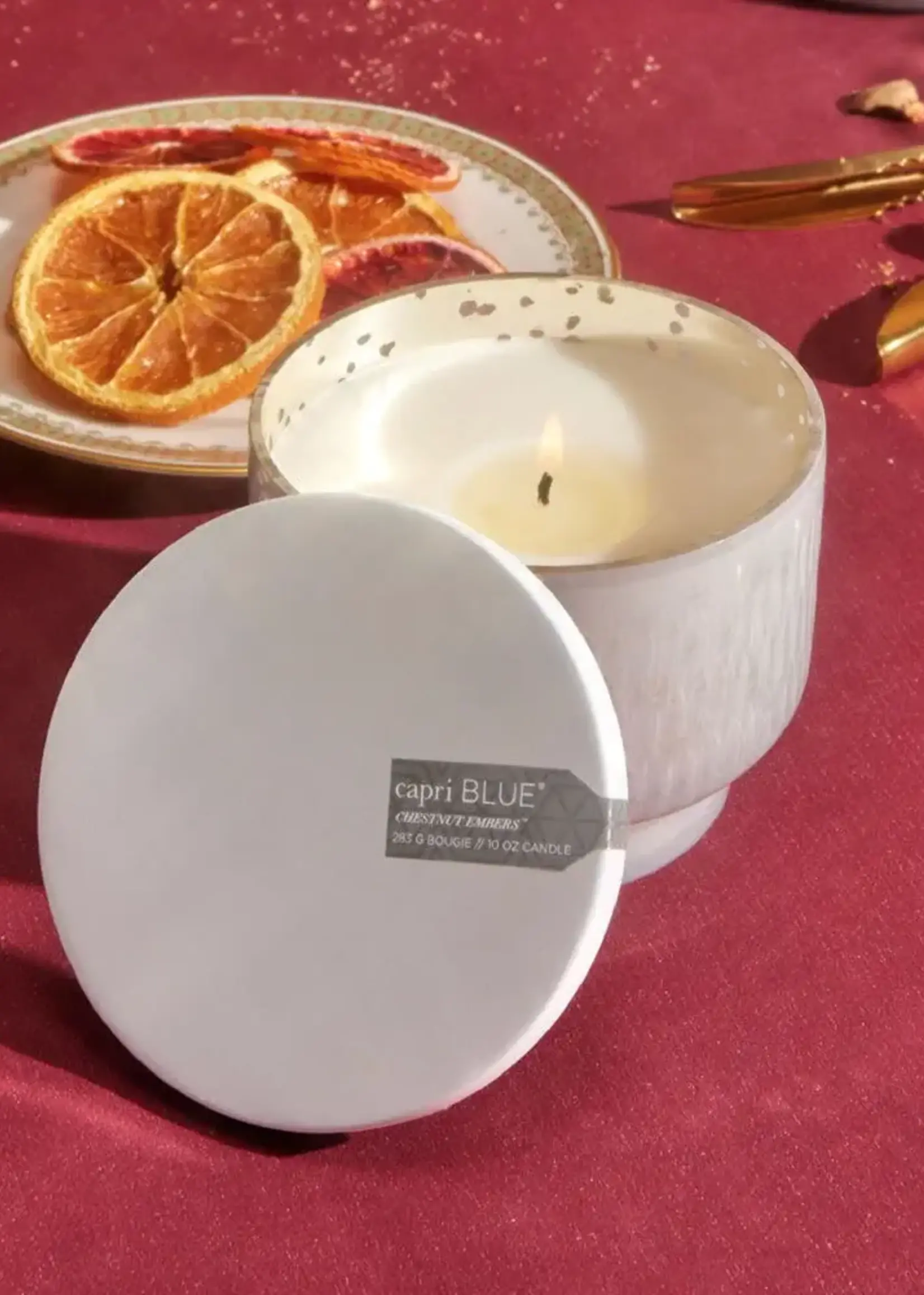 Capri Blue Inverted Holiday Jar (Chestnut Embers)