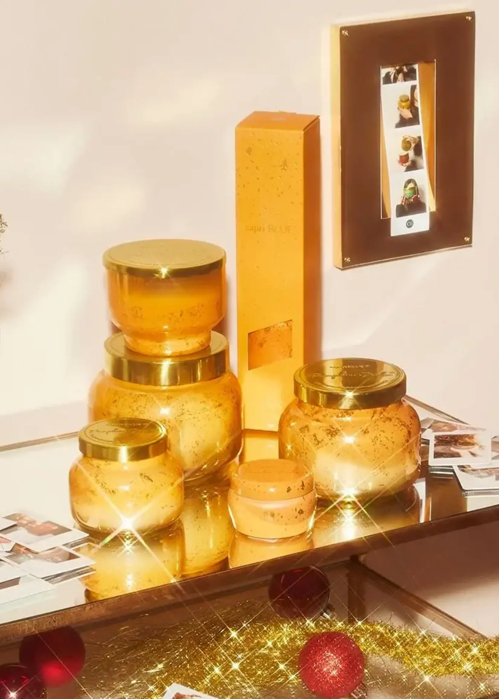 Capri Blue Pumpkin Dulce Glimmer Inverted Jar