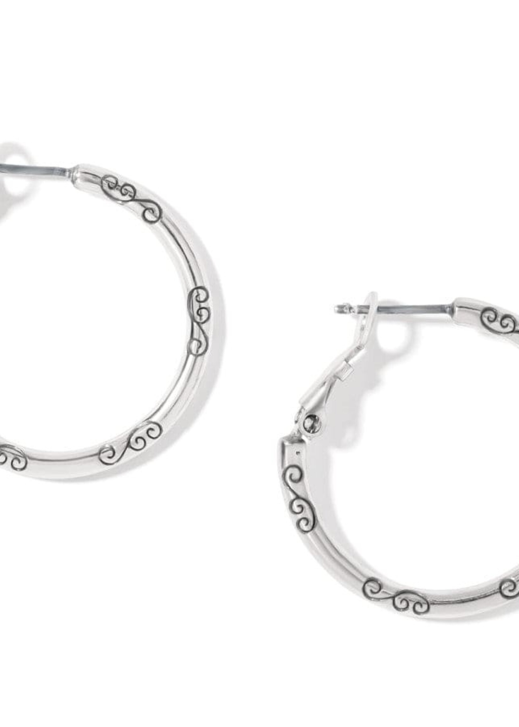 Brighton Small Hoop Charm Earrings Silver