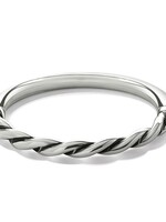 Brighton Interlok Twist Hinged Bangle - Silver, OS