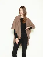 Look BASIC SHAWL VEST (Taupe)