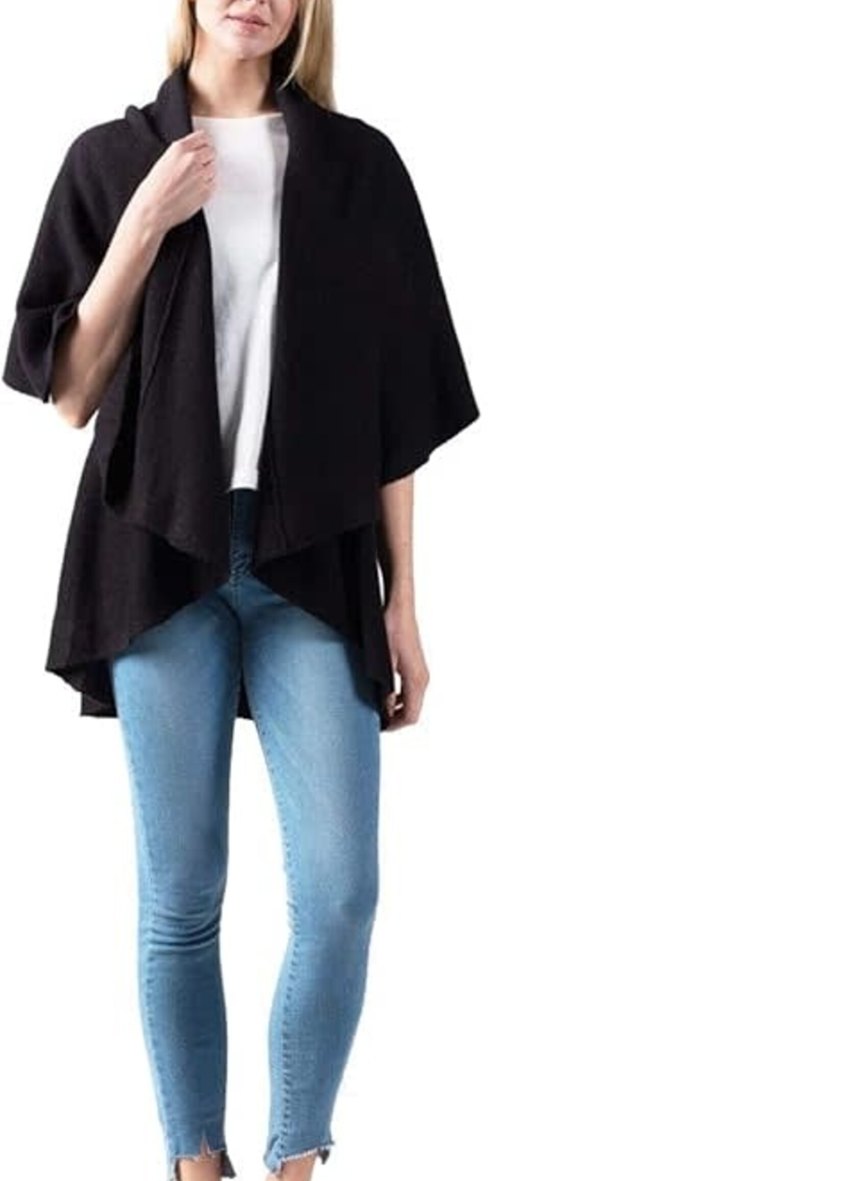 Look Shawl Vest (Black)