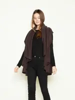 Look BASIC SHAWL VEST (Charcoal)