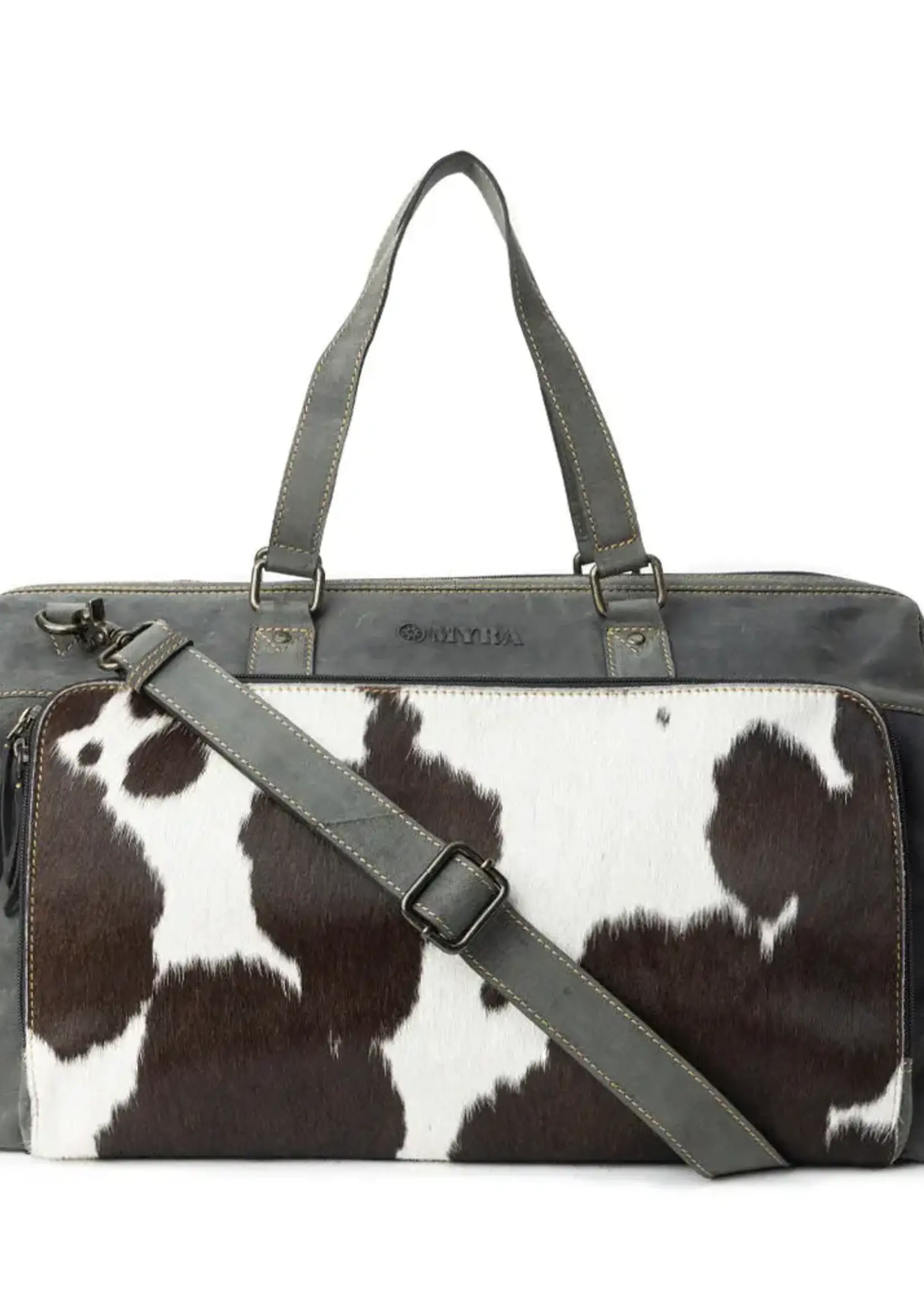 Myra Bag Antelope Mesa Trail Duffel In Black  and White