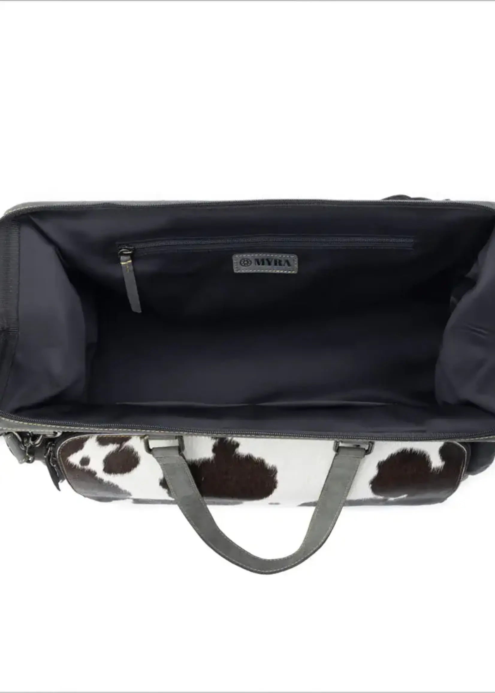 Myra Bag Antelope Mesa Trail Duffel In Black  and White