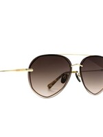 DIFF EYEWEAR / DIME OPTICS lenox - gold + sea tortoise tips + brown gradient