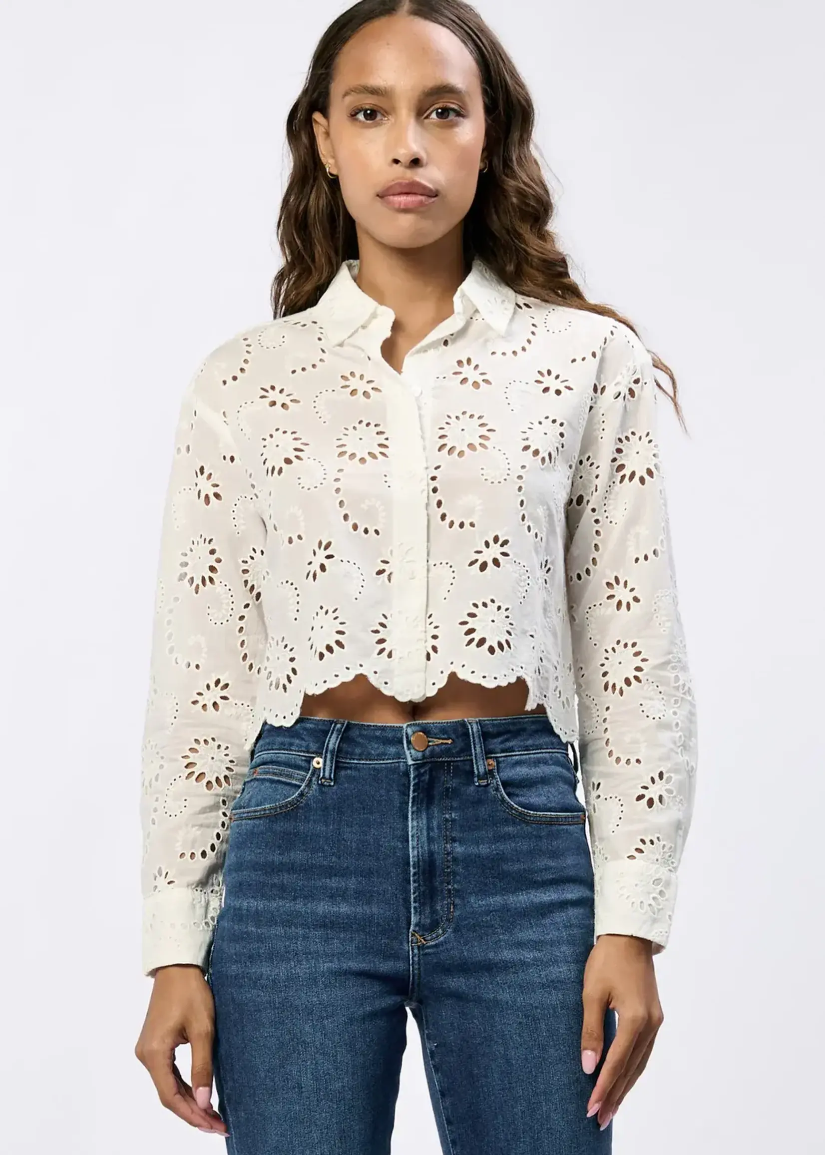 Dear John Denim Miranda Top (White)