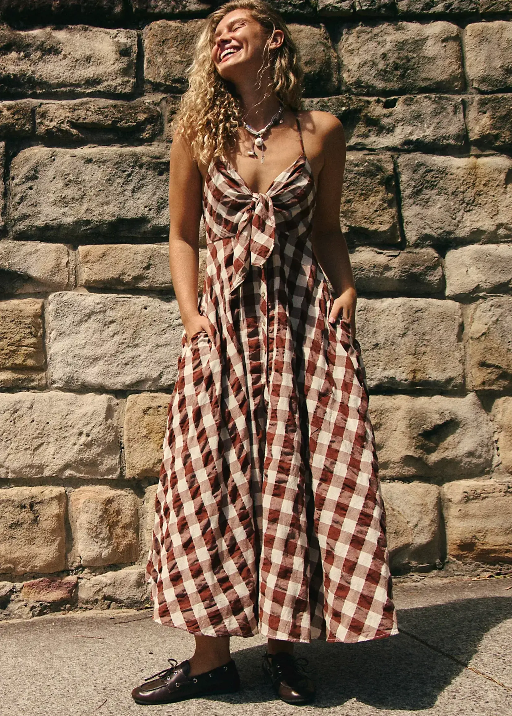 Free People Via Midi (Brown Combo Everley