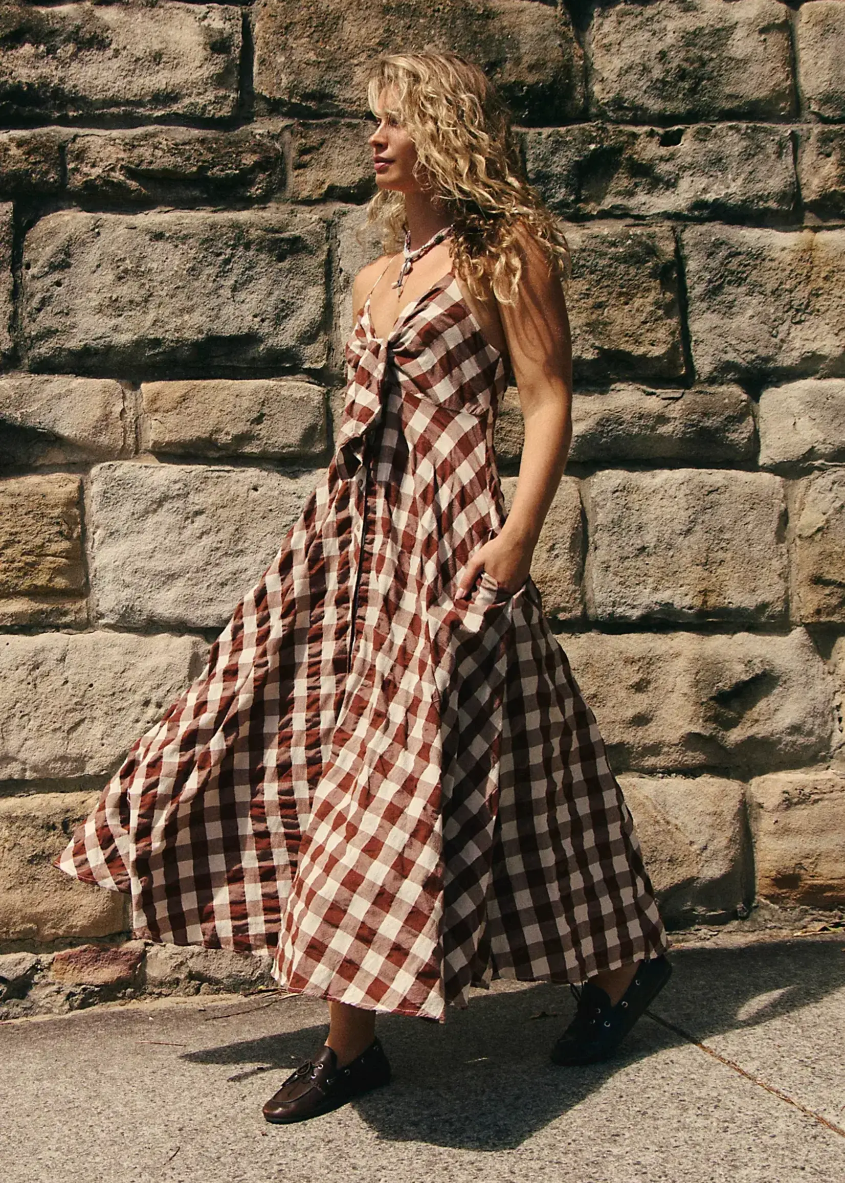 Free People Via Midi (Brown Combo Everley