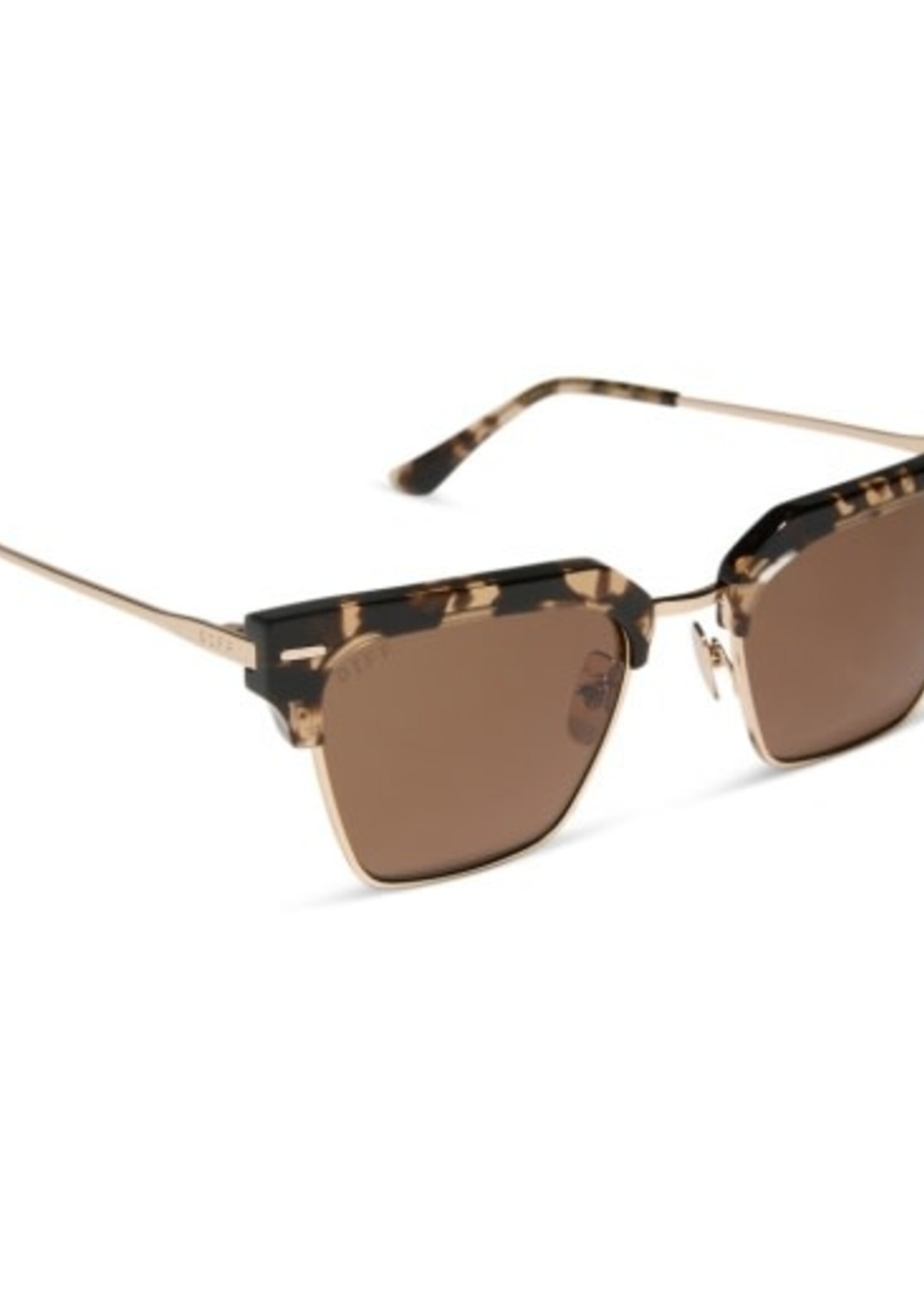 DIFF EYEWEAR / DIME OPTICS capri espresso tortoise + brown