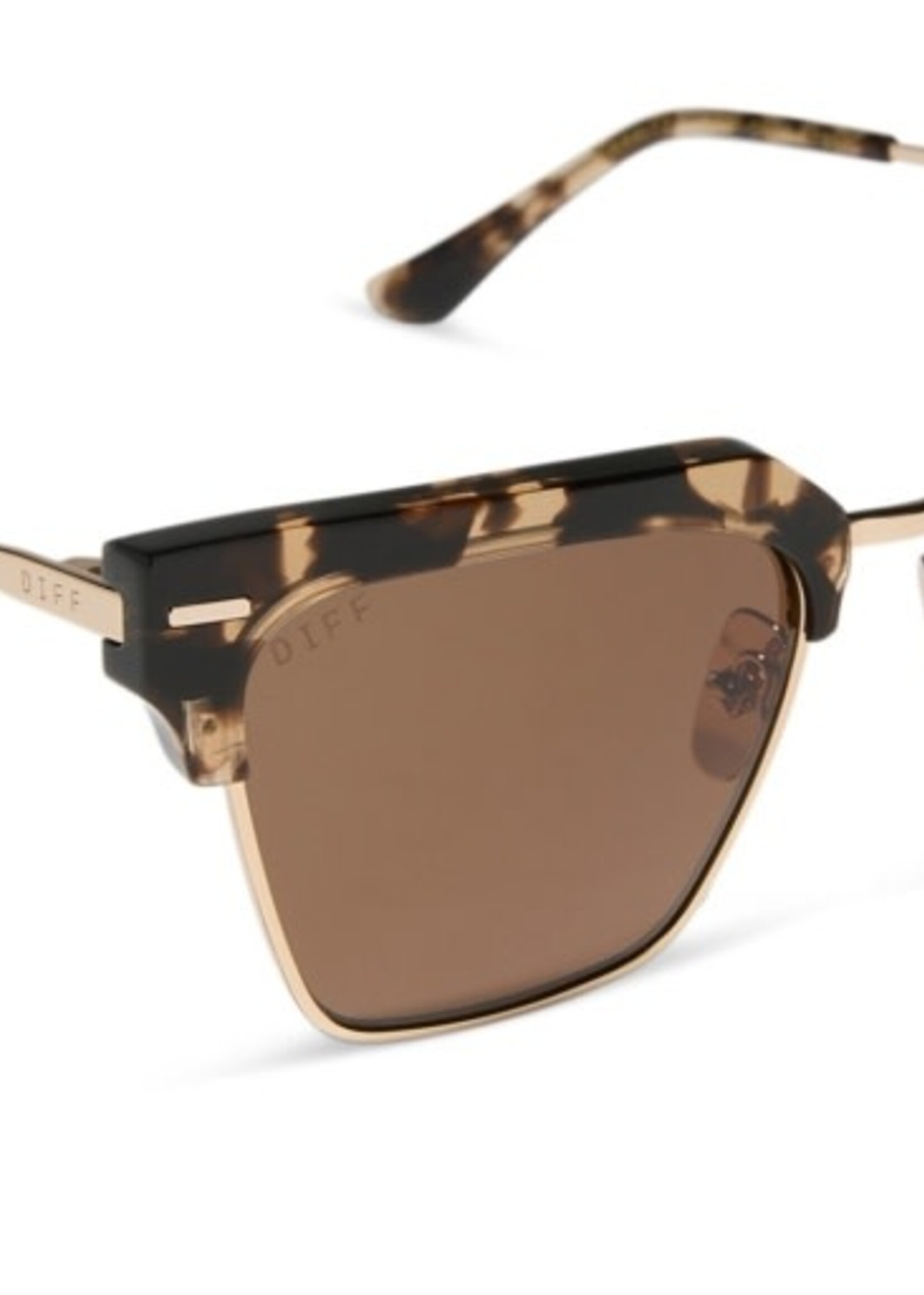 DIFF EYEWEAR / DIME OPTICS capri espresso tortoise + brown