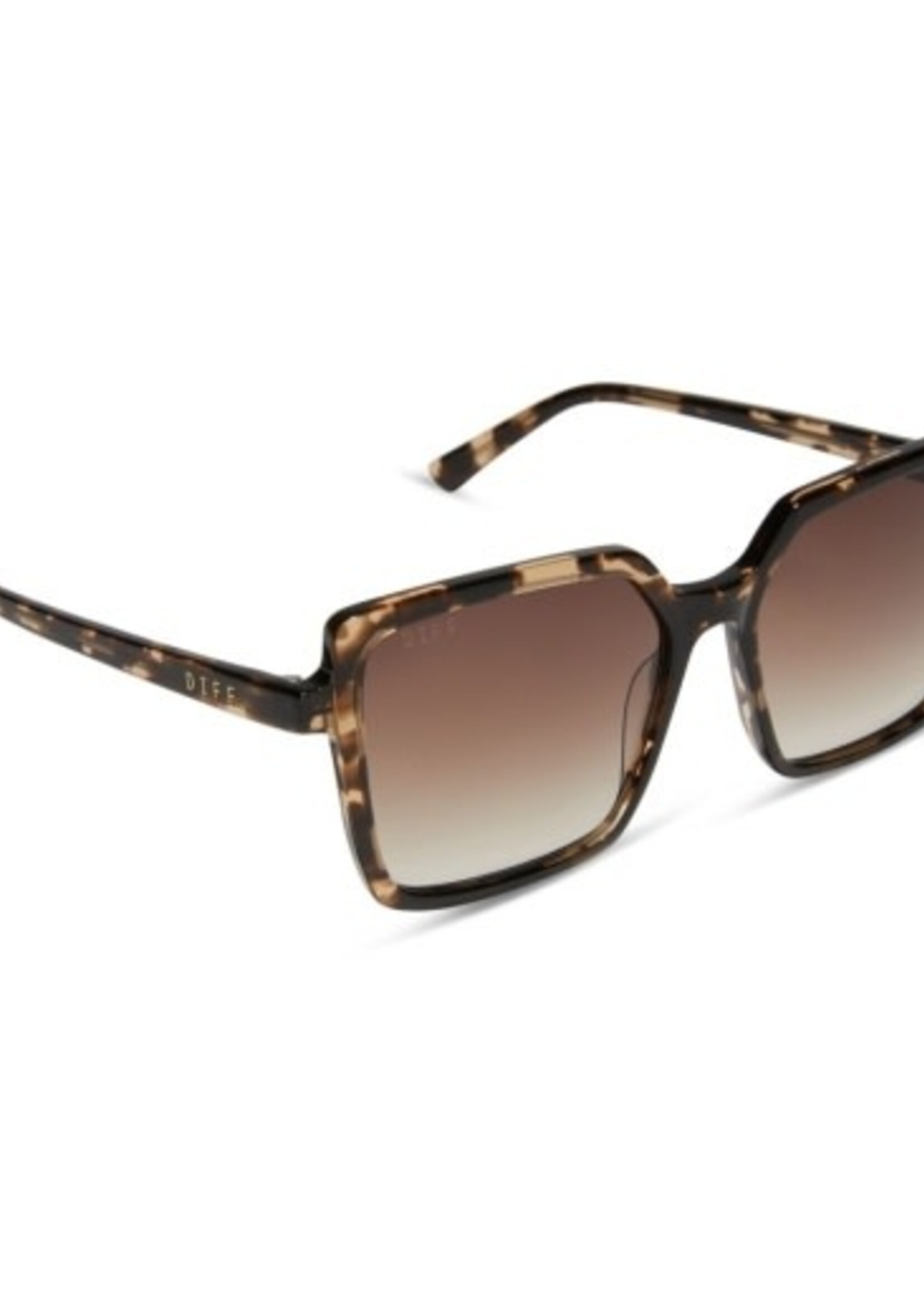 DIFF EYEWEAR / DIME OPTICS esme - espresso tort + brown gradient