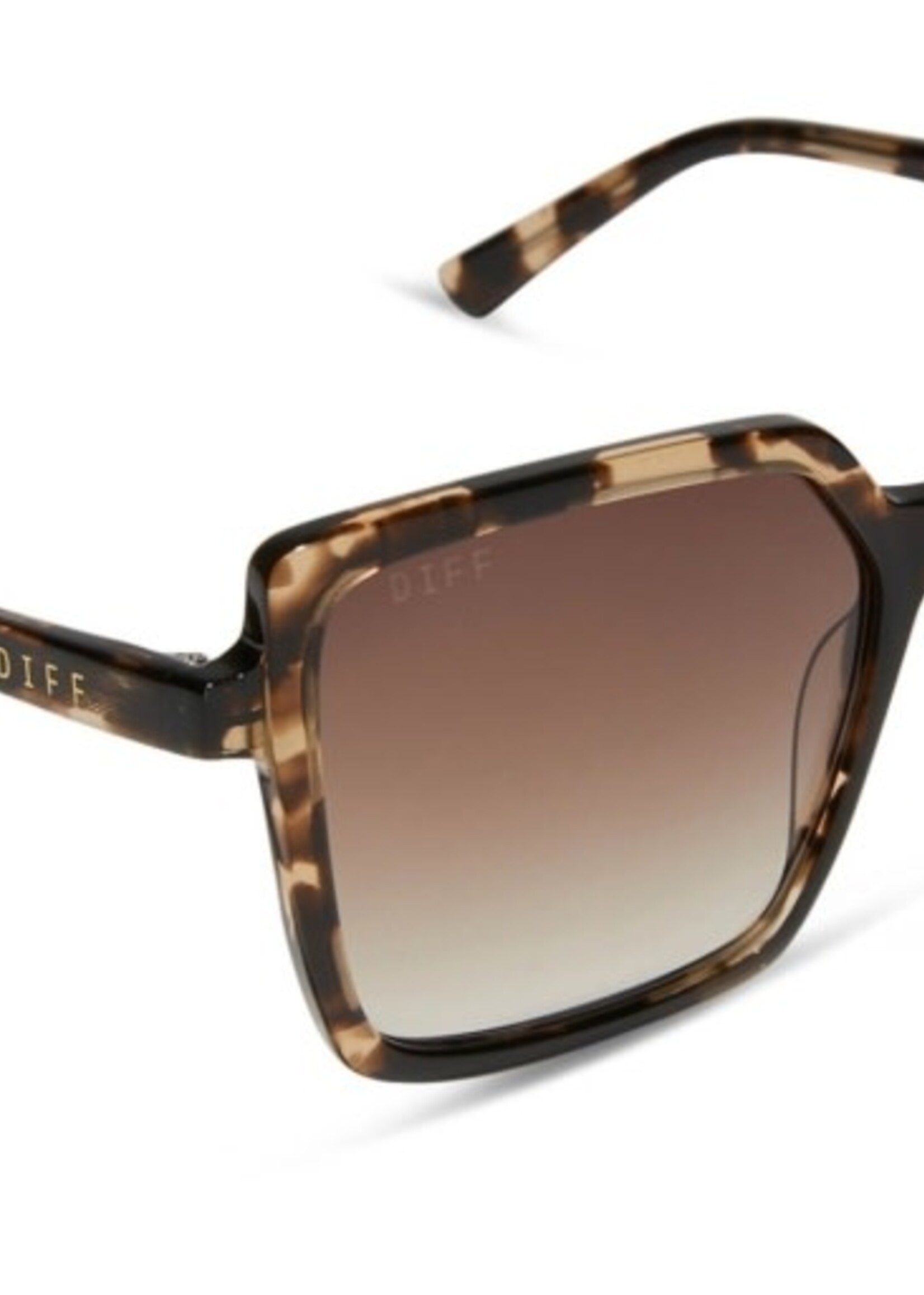 DIFF EYEWEAR / DIME OPTICS esme - espresso tort + brown gradient