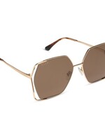 DIFF EYEWEAR / DIME OPTICS donna iv brushed gold + truffle