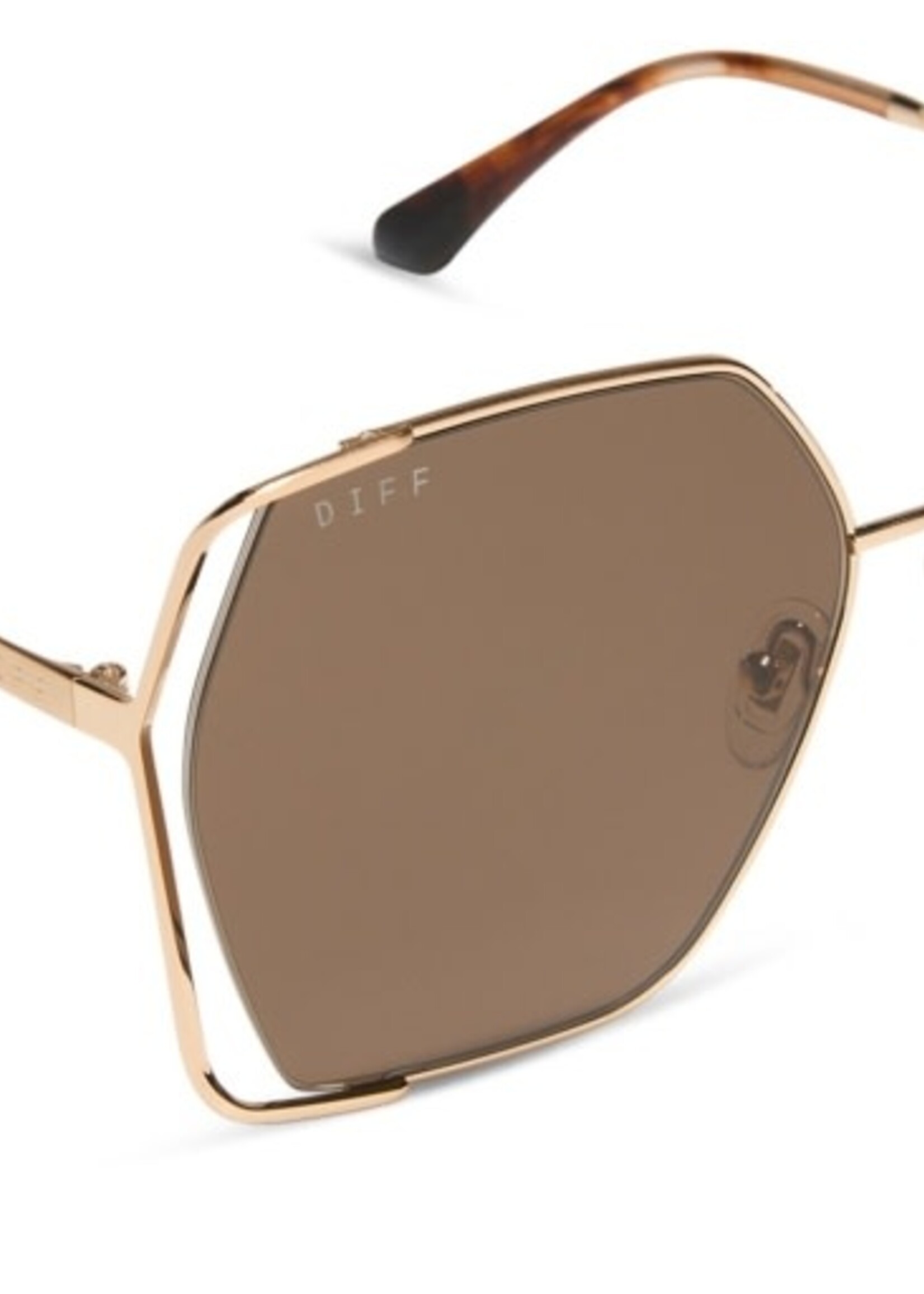 DIFF EYEWEAR / DIME OPTICS donna iv brushed gold + truffle