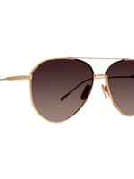 DIFF EYEWEAR / DIME OPTICS dash - brushed gold + coffee gradient