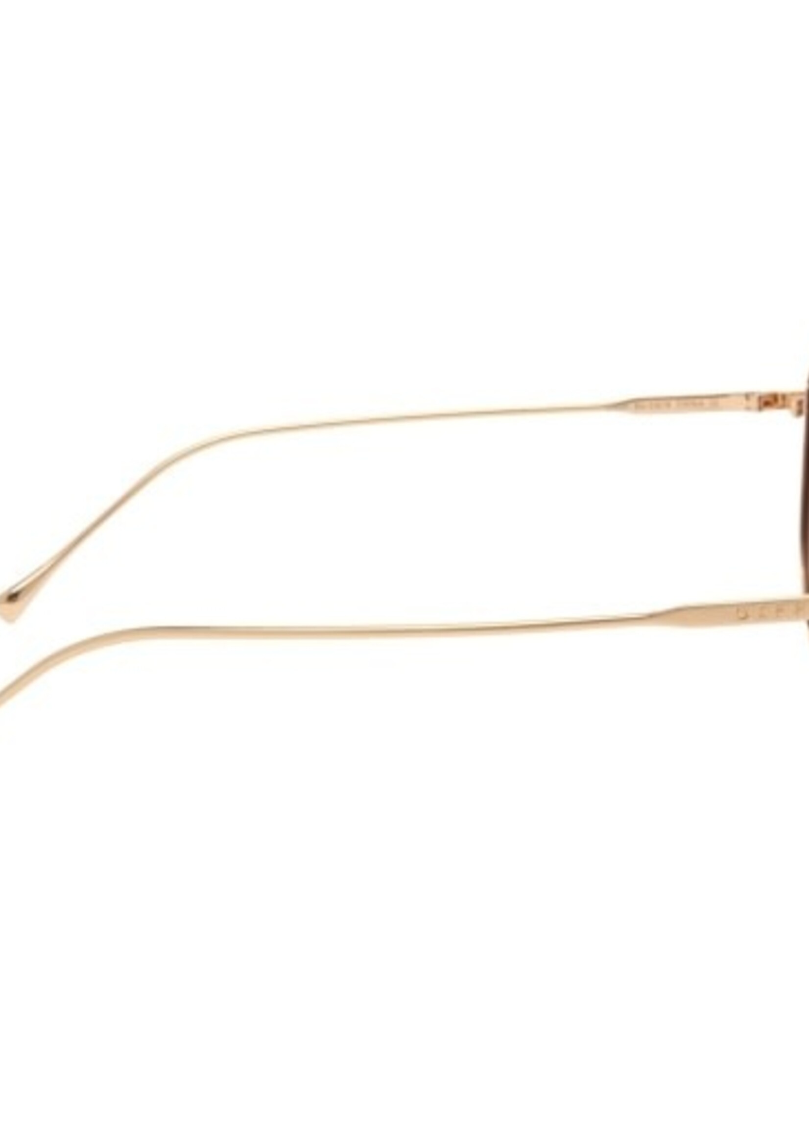 DIFF EYEWEAR / DIME OPTICS dash - brushed gold + coffee gradient