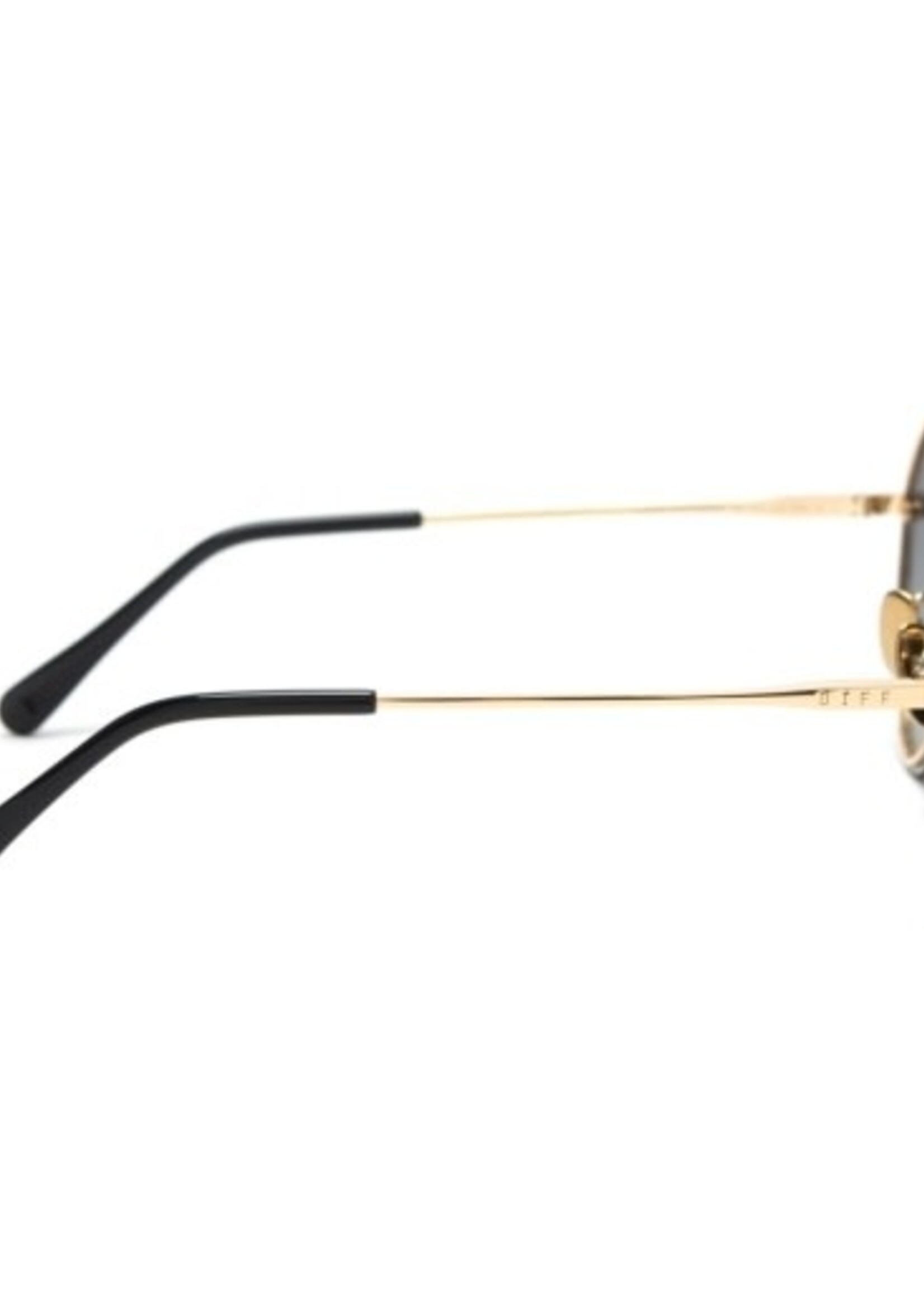 DIFF EYEWEAR / DIME OPTICS lenox - gold, black + grey gradient polarized