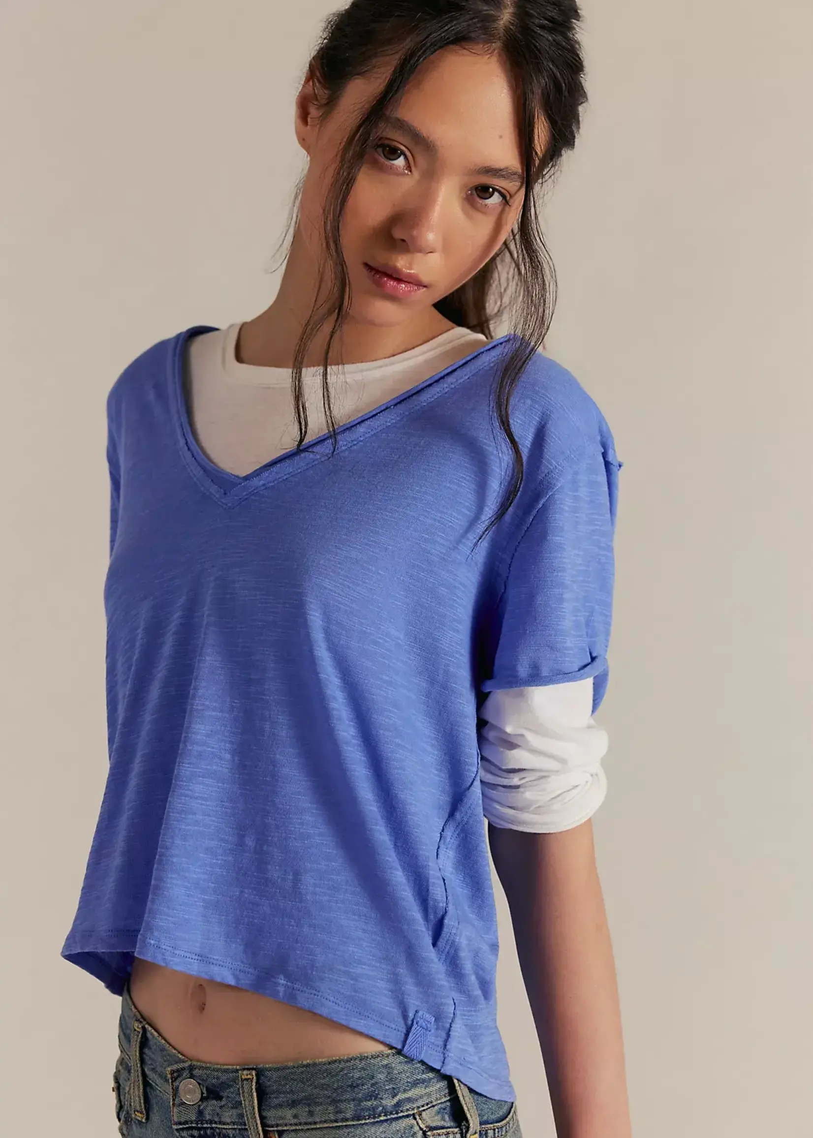 Free People Take 2 Tee (Cornflower)