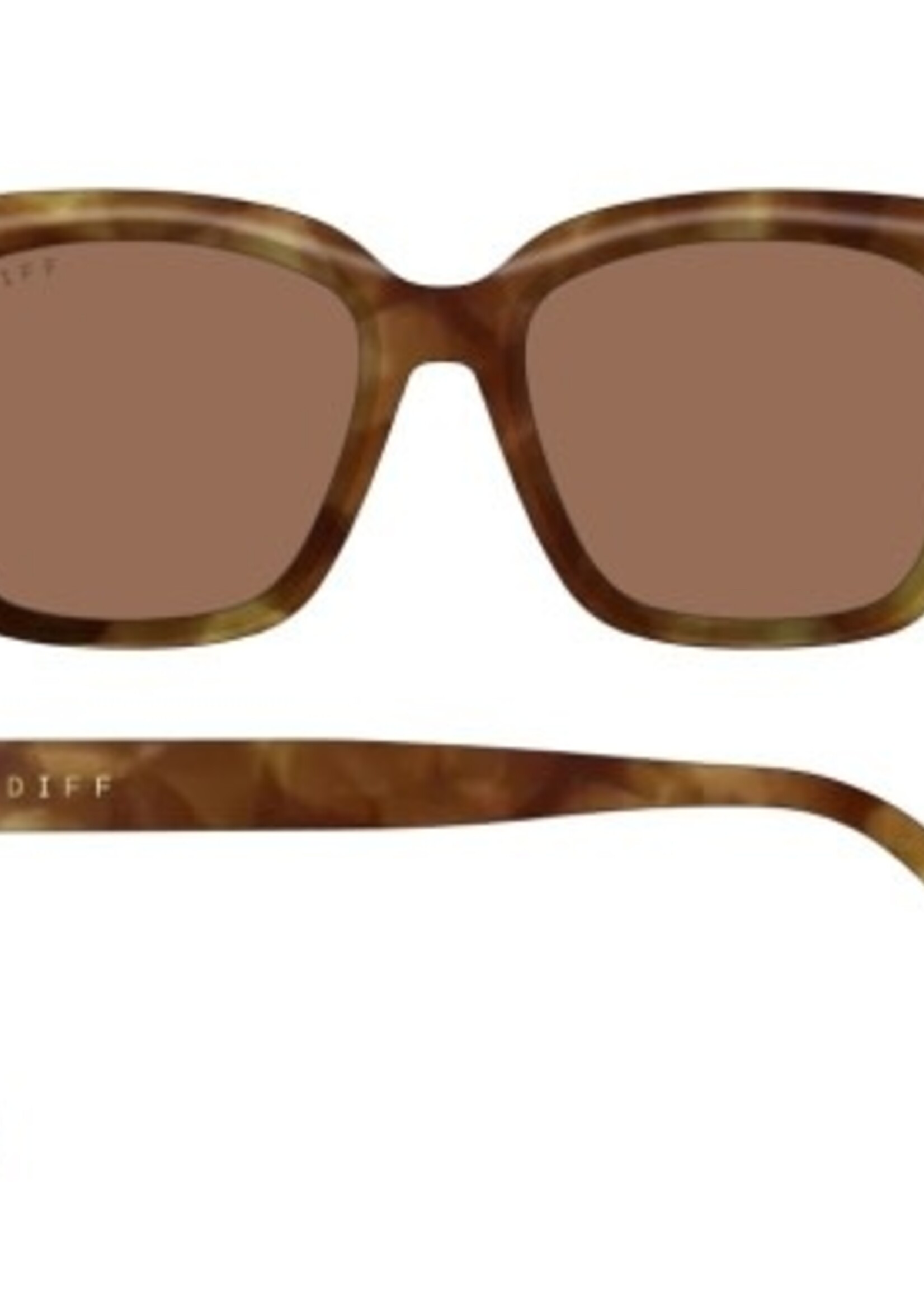 DIFF EYEWEAR / DIME OPTICS Meredith brown fleur + brown