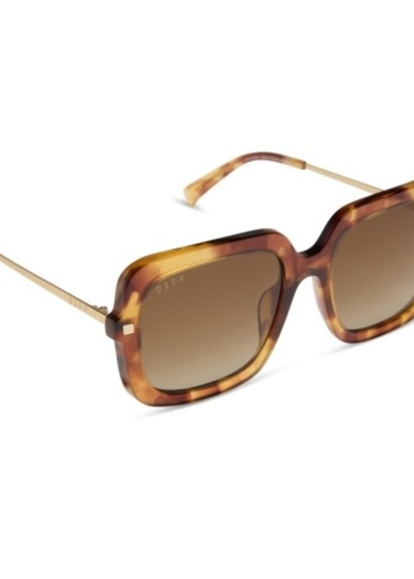 DIFF EYEWEAR / DIME OPTICS Sandra brown fleur + brown gradient polarized