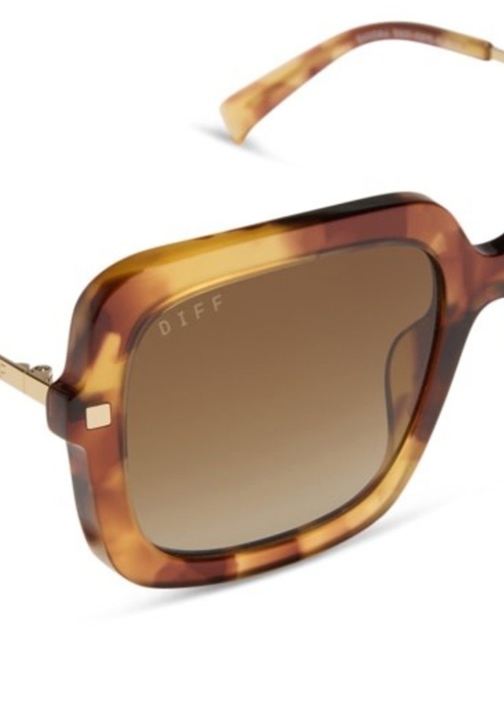 DIFF EYEWEAR / DIME OPTICS Sandra brown fleur + brown gradient polarized