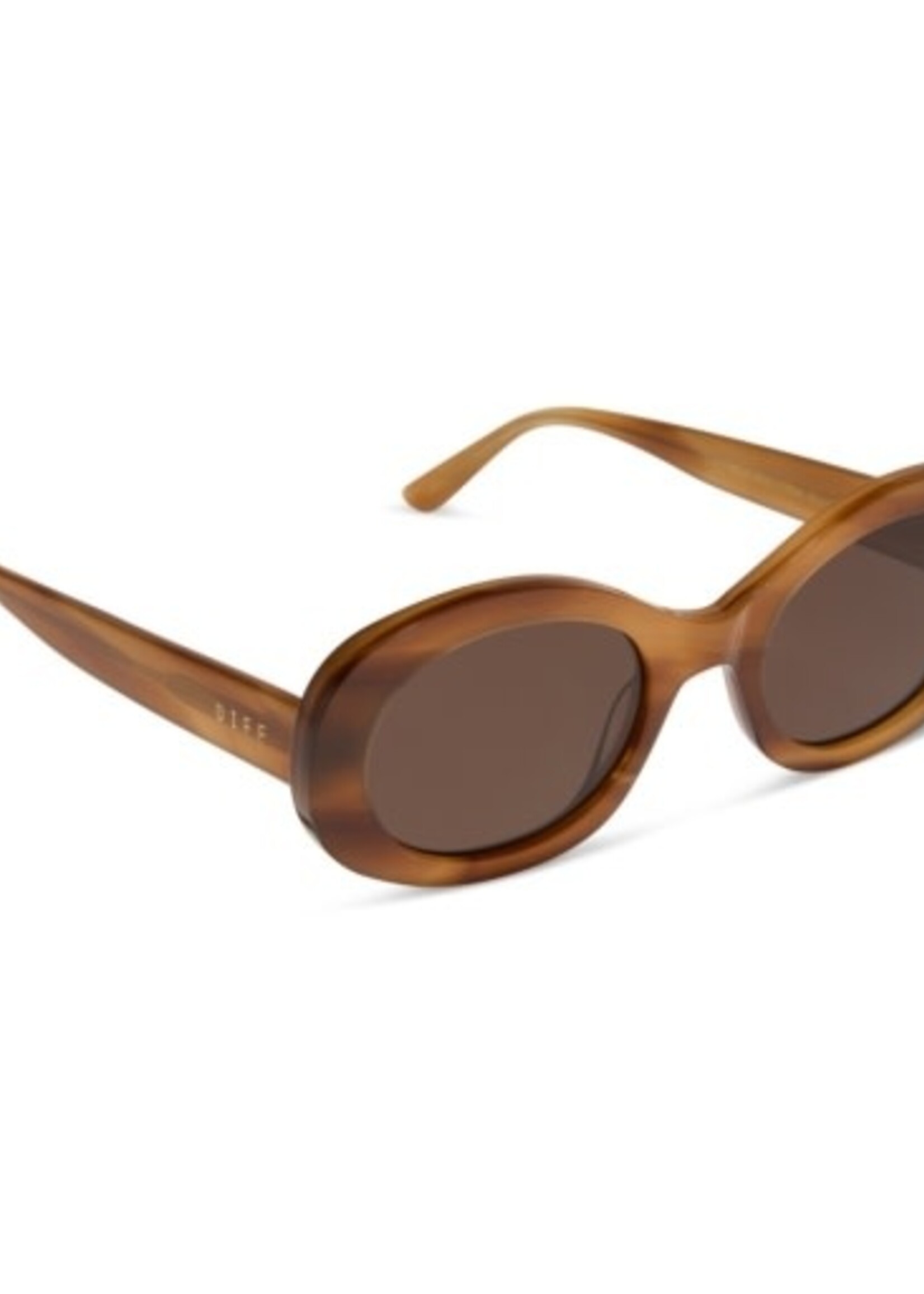 DIFF EYEWEAR / DIME OPTICS Lainey tawny tortoise + brown