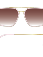 DIFF EYEWEAR / DIME OPTICS Jordan powder pink gold + brown gradient