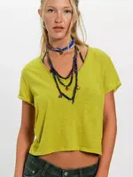 Free People TAKE 2 TEE / WARM OLIVES