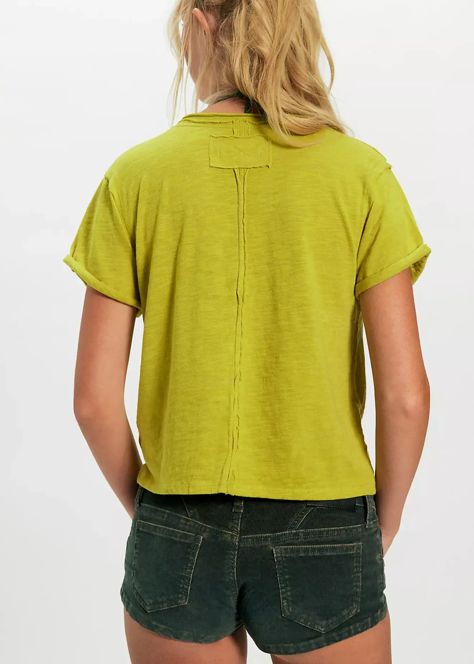 Free People TAKE 2 TEE / WARM OLIVES