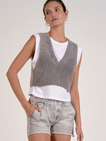Elan Sleeveless Layered Sweater (Grey Wash)