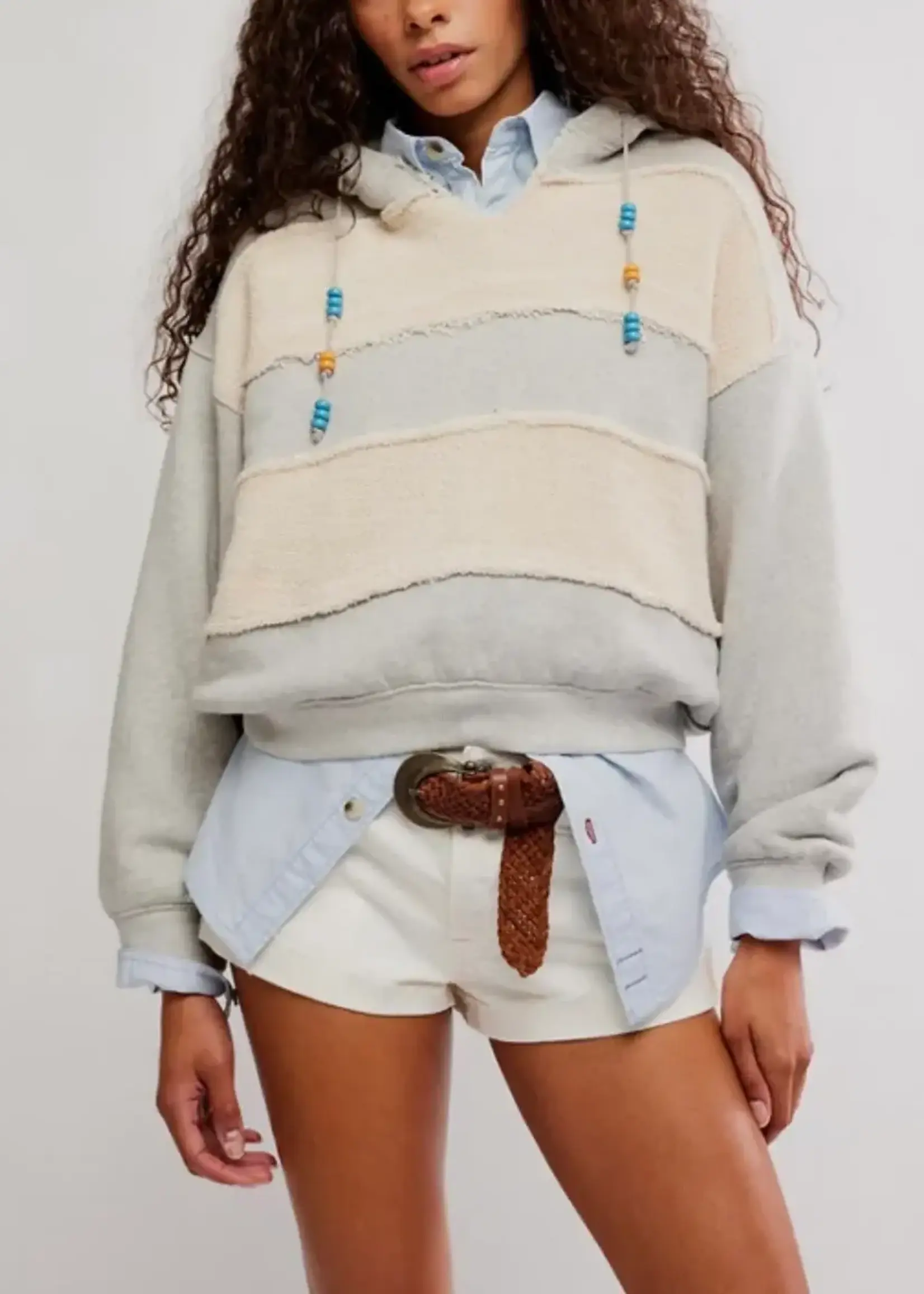 Free People Camp Crush Hoodie (Heather Grey)