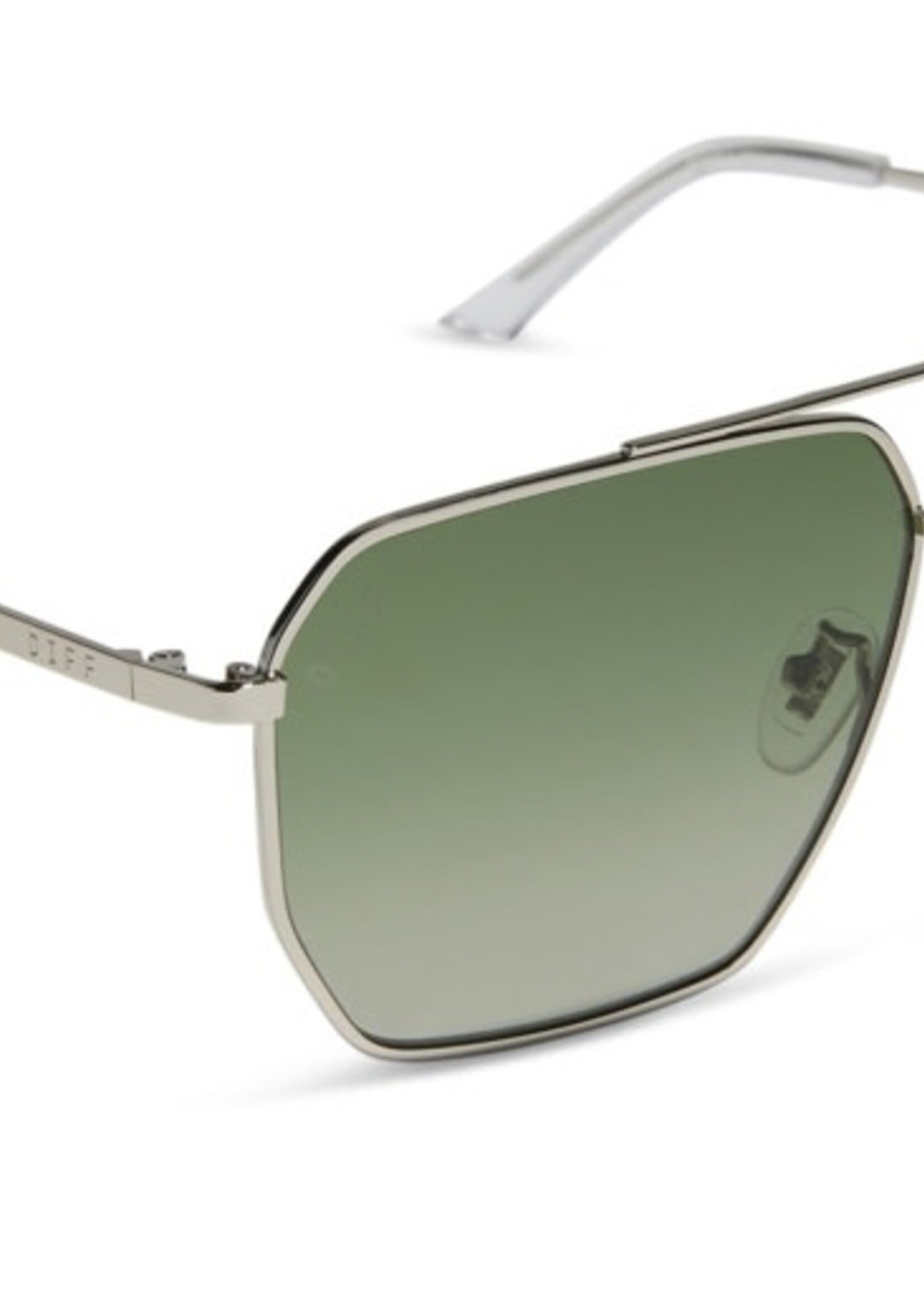 DIFF EYEWEAR / DIME OPTICS berkely silver + cool matcha gradient