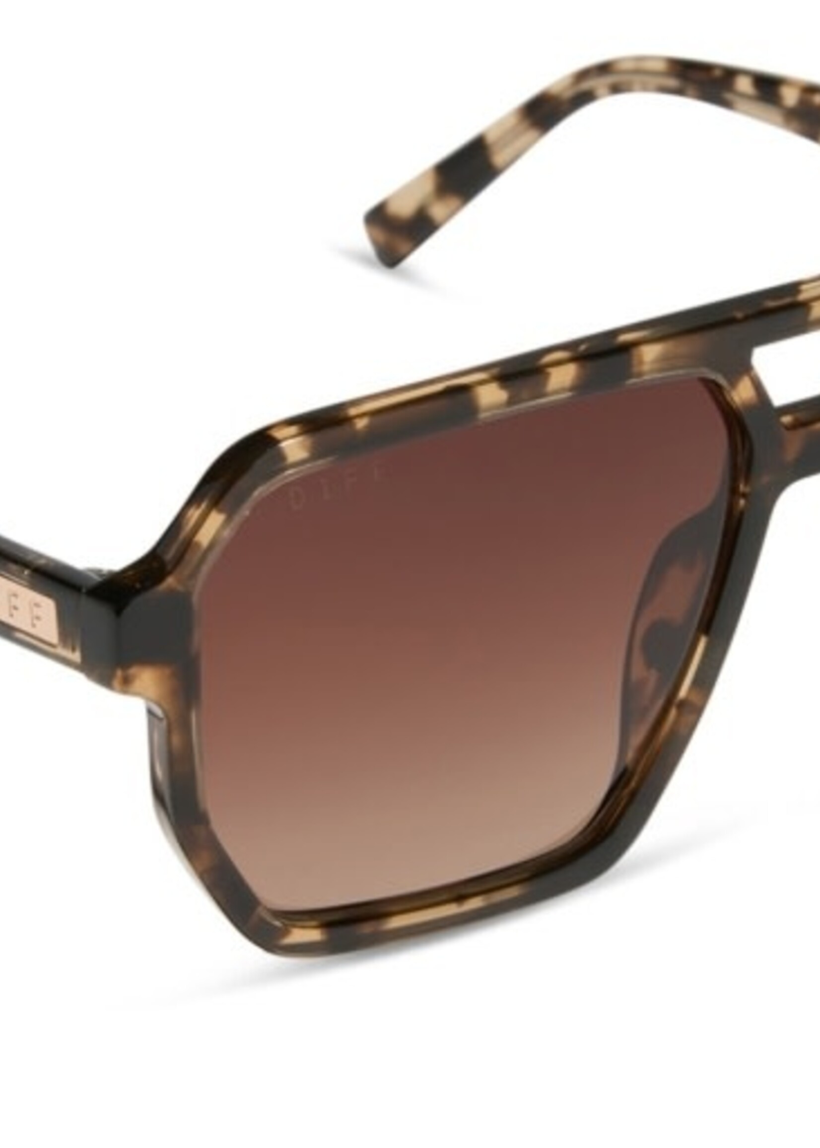 DIFF EYEWEAR / DIME OPTICS cameron espresso tortoise + brown grad. pol