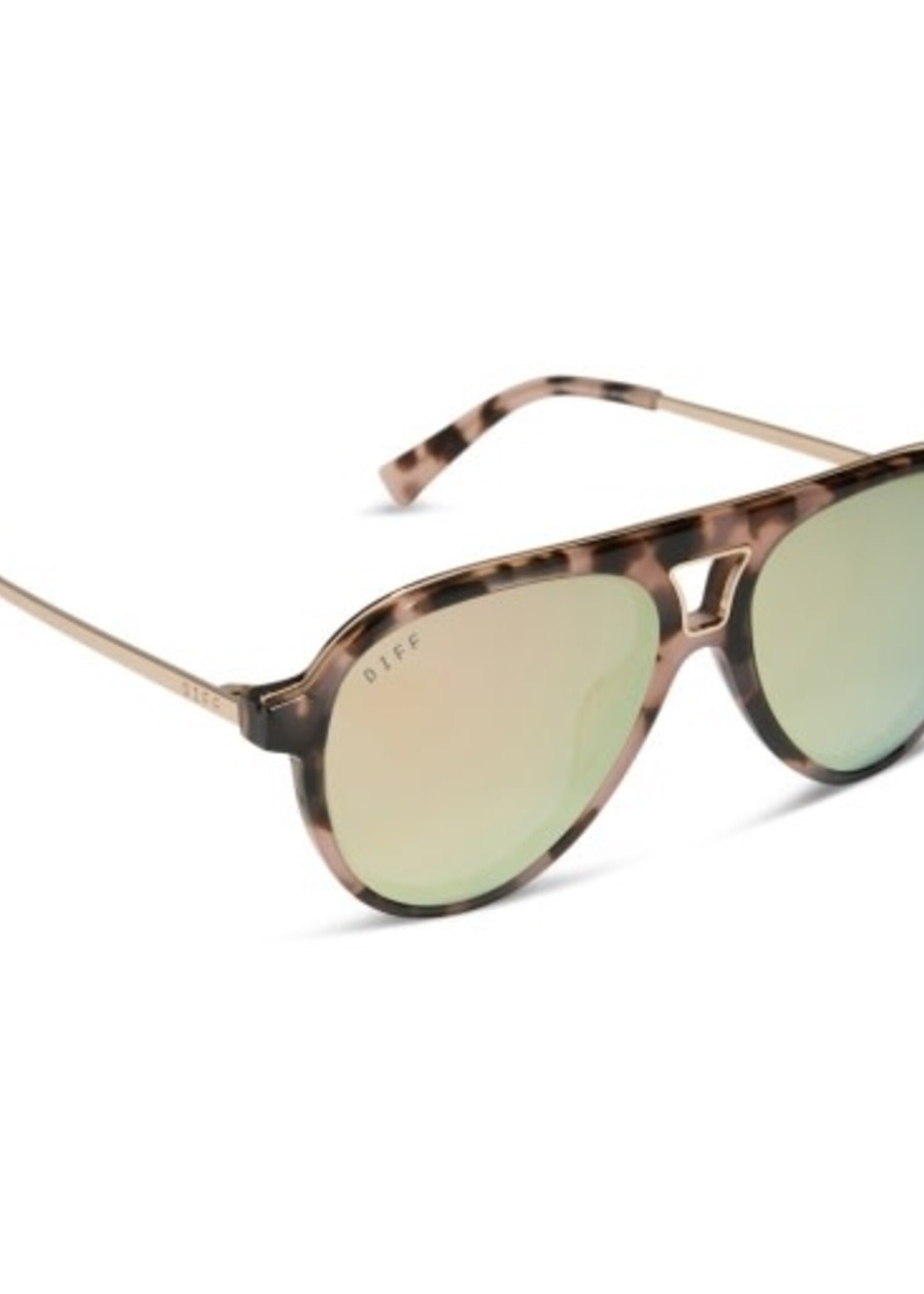 DIFF EYEWEAR / DIME OPTICS tosca iii himalyan tortoise + taupe mirror
