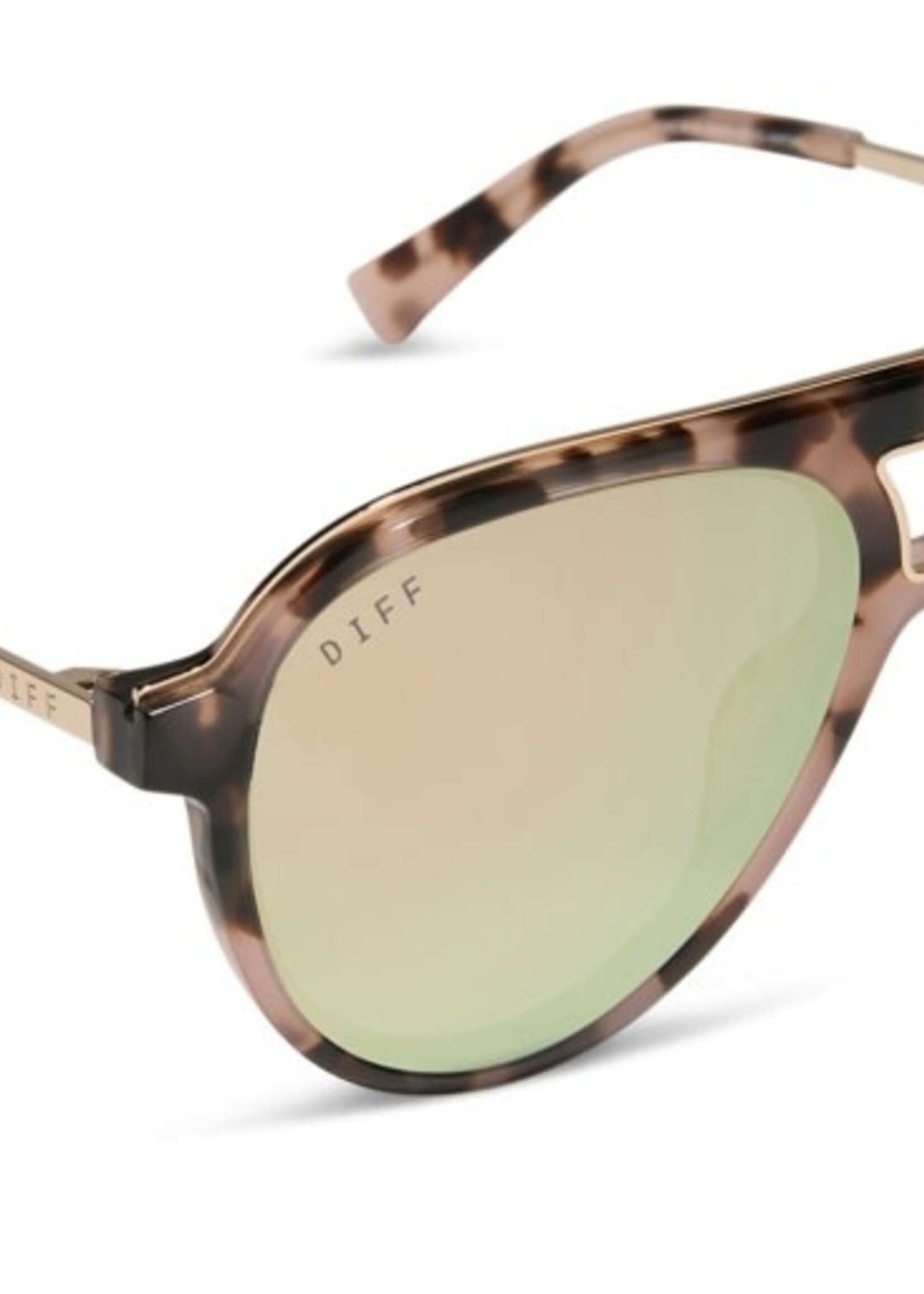DIFF EYEWEAR / DIME OPTICS tosca iii himalyan tortoise + taupe mirror