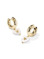 Kendra Scott SASHA HEART HUGGIE EARRINGS