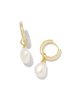 Kendra Scott WILLA PEARL HUGGIE EARRINGS