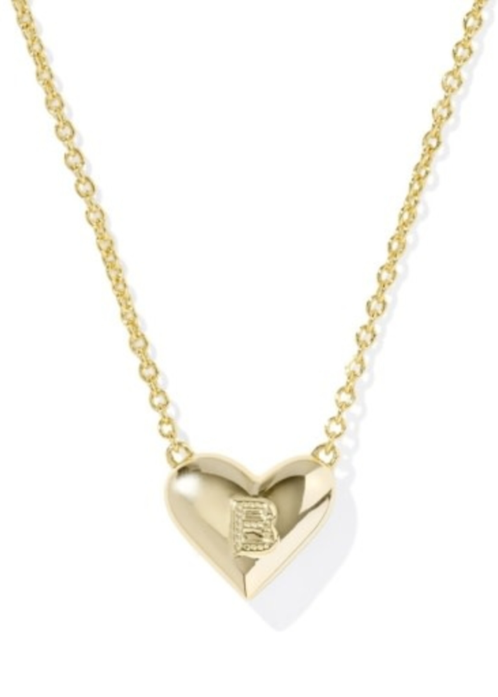 Kendra Scott HEART LETTER B SHORT PENDANT NECKLACE