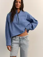 Free People Celeste Quarterzip (Bluebell)