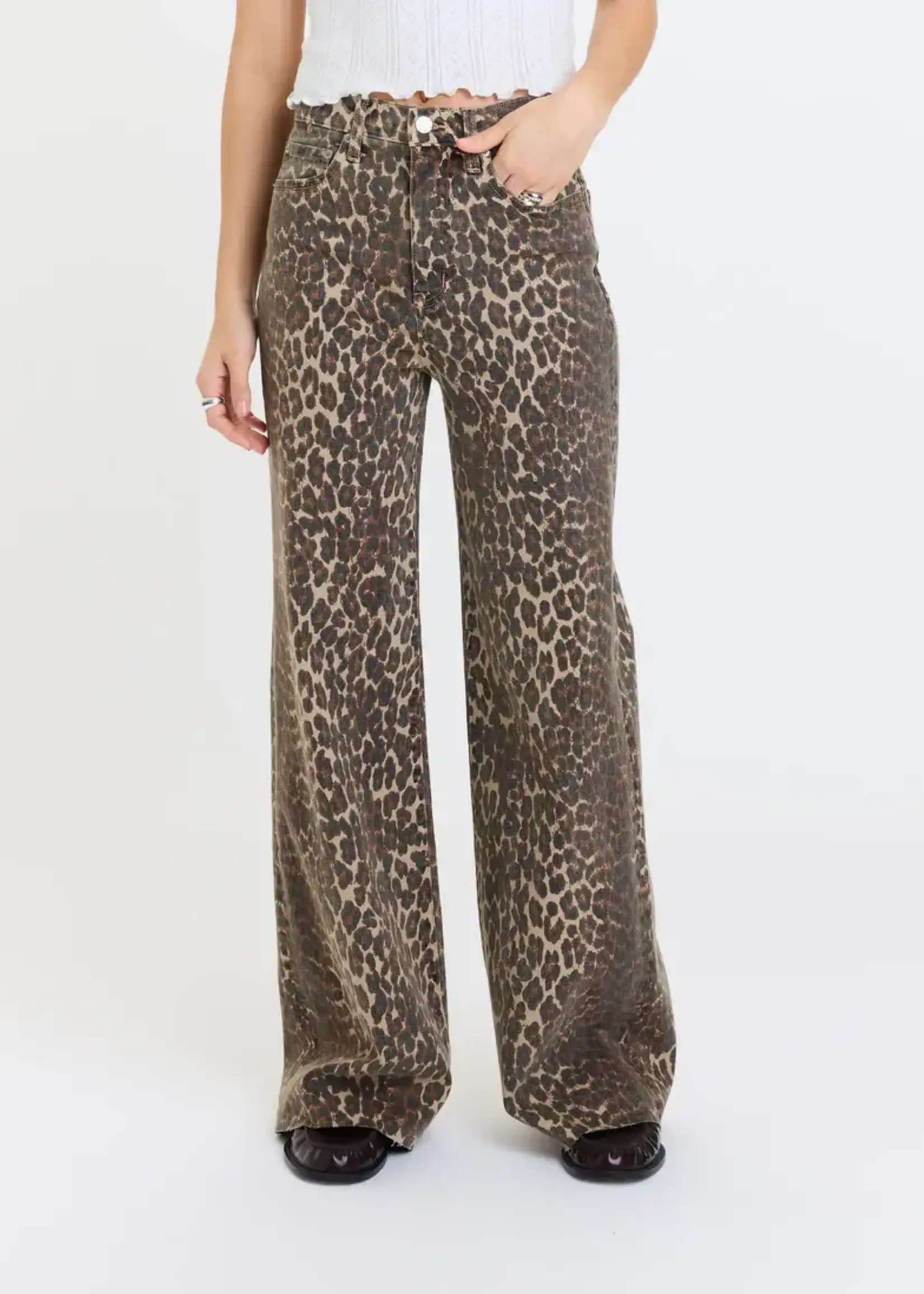 DAZE Far  Out High Rise Wide Leg (Cool Cat)