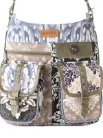 Myra Bag Cowgirl Shoulder Bag/Blue Floral