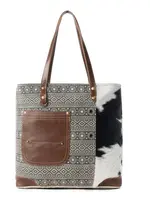 Myra Bag Splithide Western Tote (Olive)