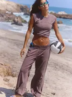 Free People HOT SHOT CROSSOVER SET / DARK ESPRESSO
