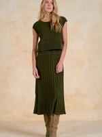 Elan Cap Sleeve Dress (Olive)
