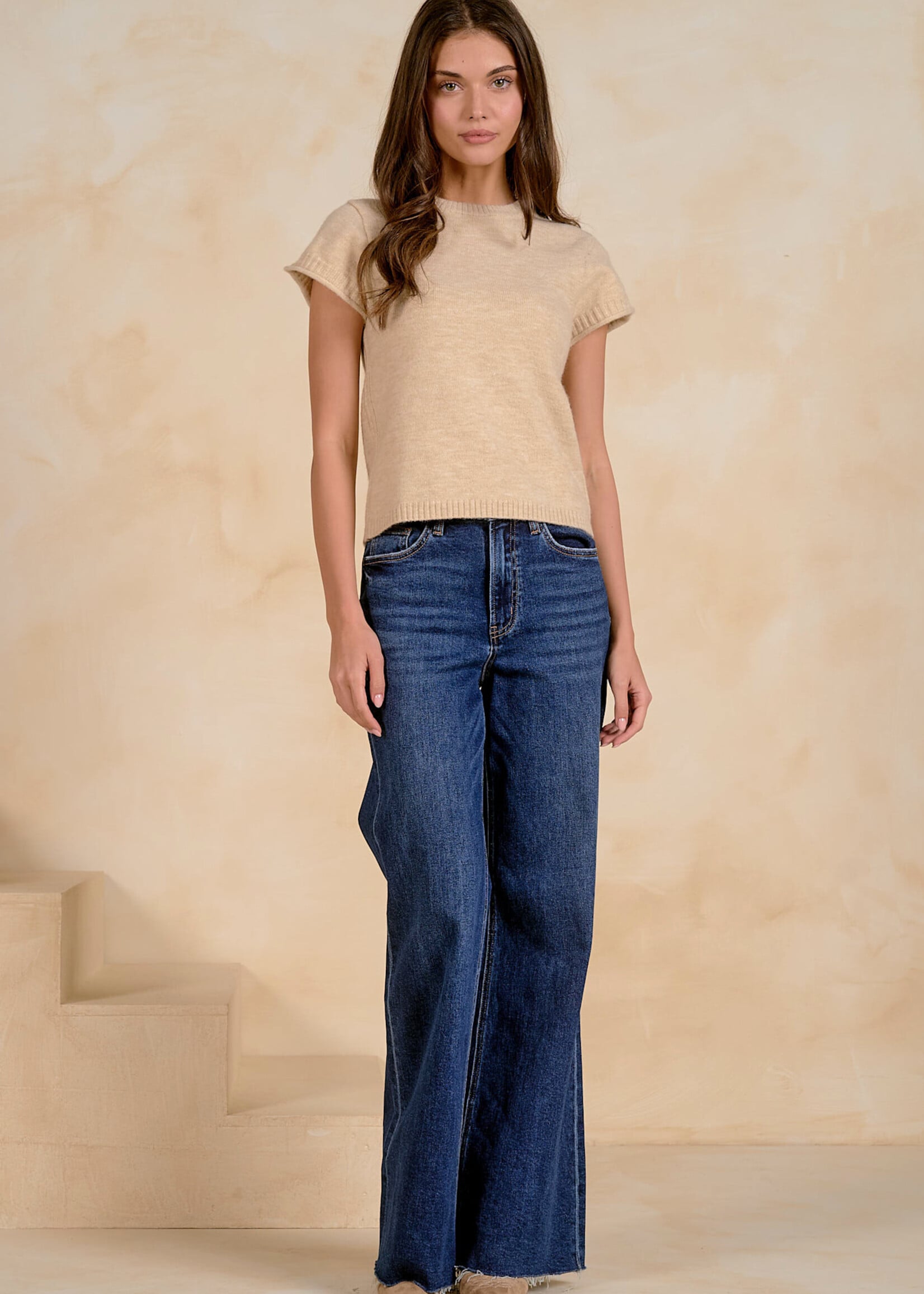 Elan Crewneck Sweater  (Stone)