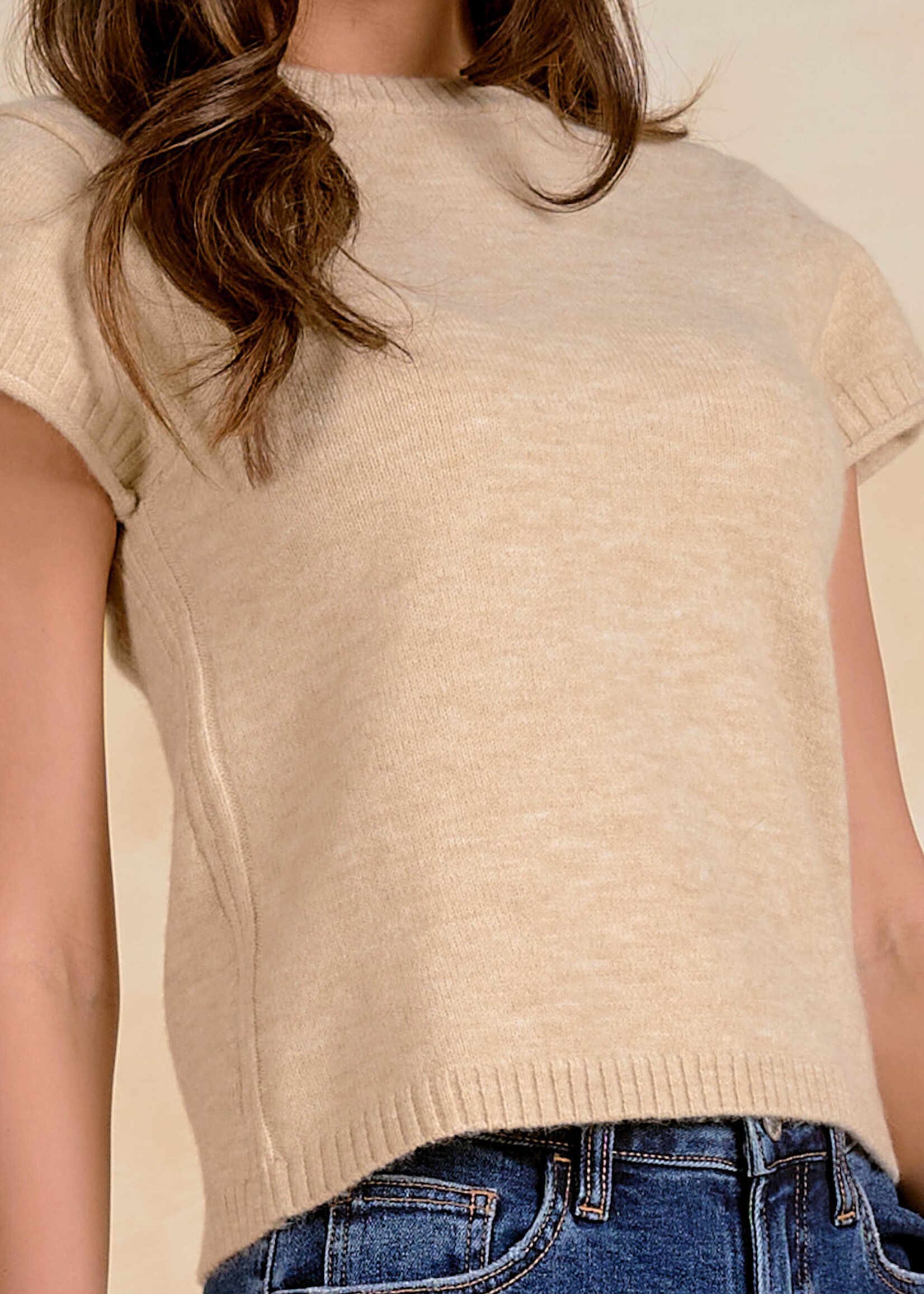Elan Crewneck Sweater  (Stone)