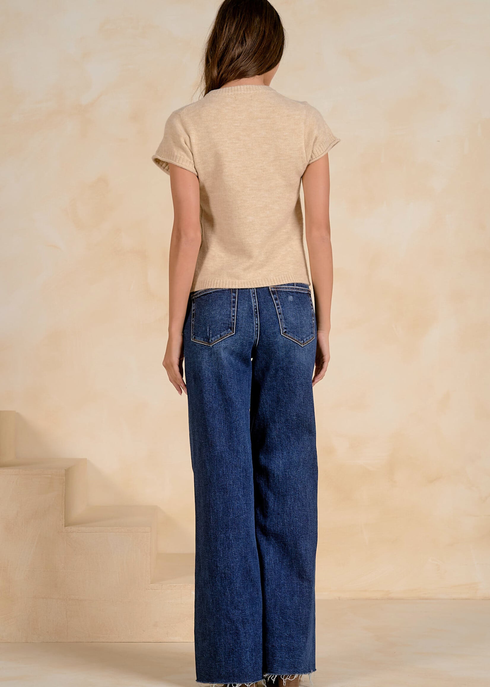 Elan Crewneck Sweater  (Stone)