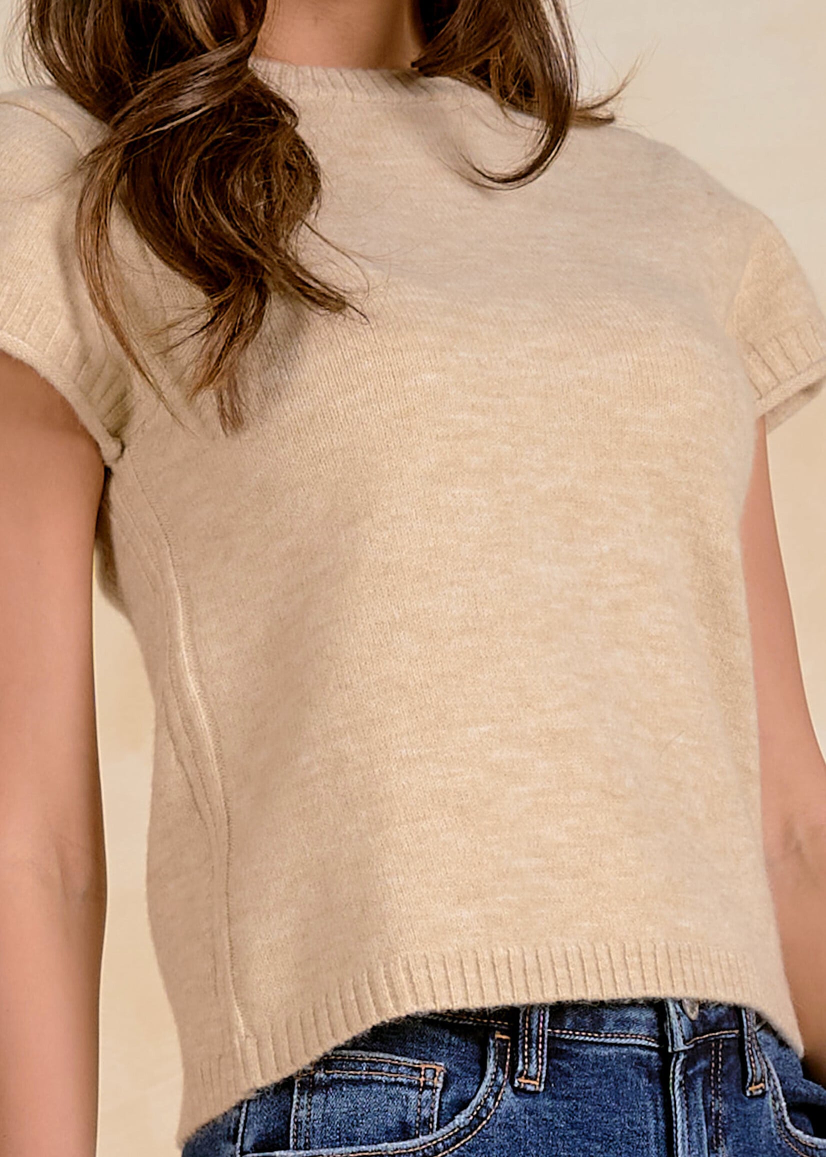 Elan Crewneck Sweater  (Stone)