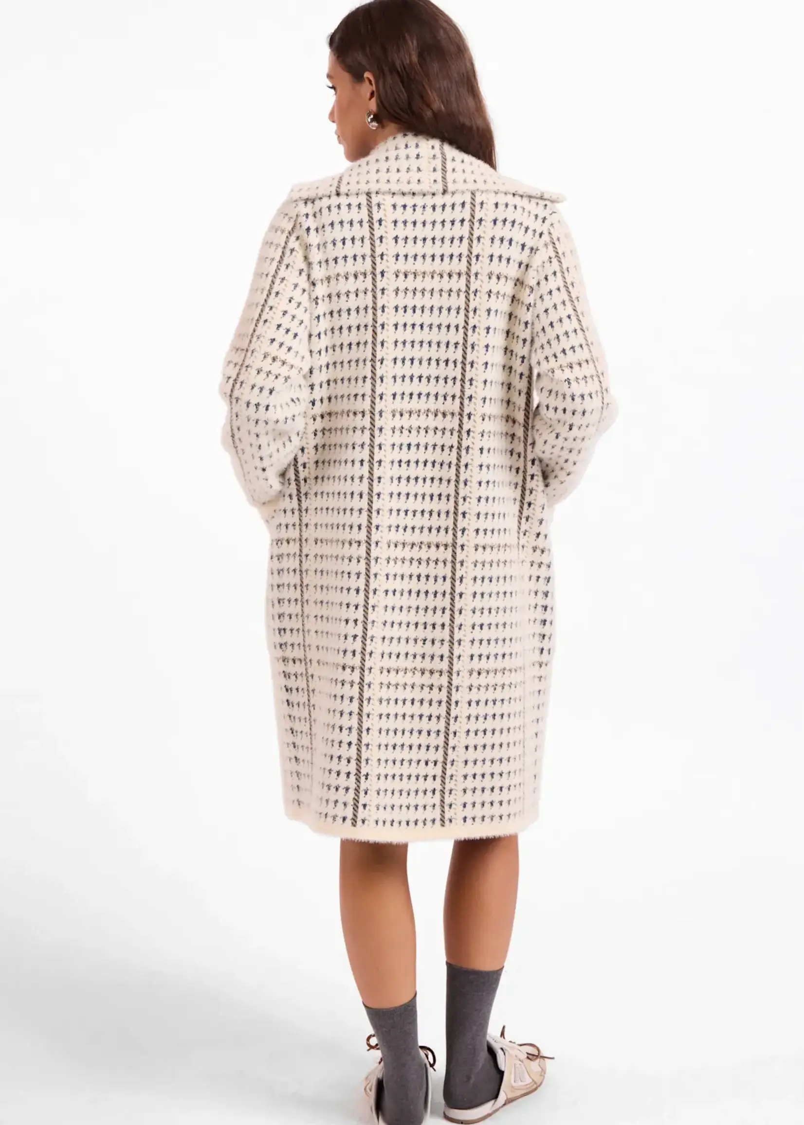 Sage The Label Marceau Houndstooth Coat